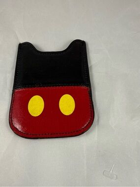 Mickey Mouse Black and Red Card Sleeve with Yellow Accent Card Holder